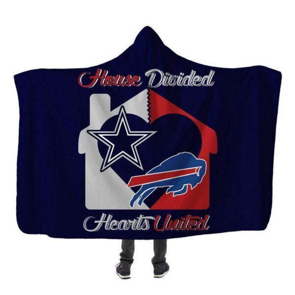 Buffalo Bills And Dallas Cowboys Limited Edition Hooded Blanket Gts003288