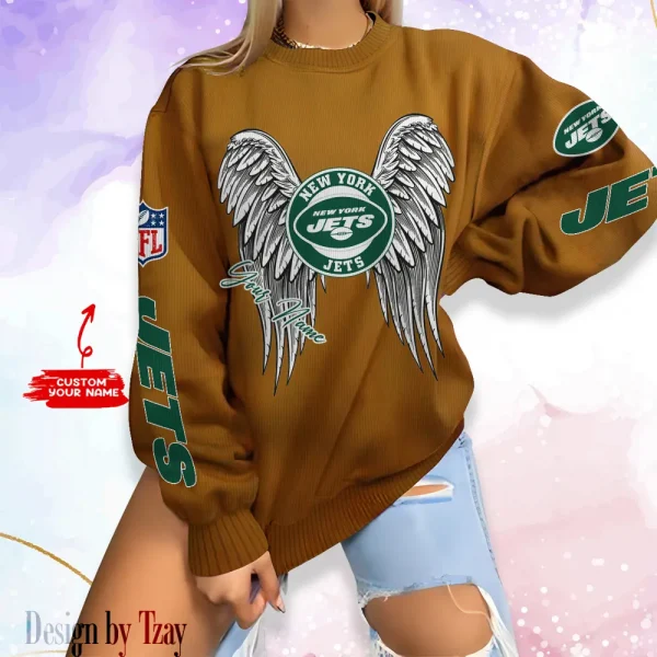 New York Jets Personalized Fashion Design New Woolen Sweater BGSWT337 - Image 2