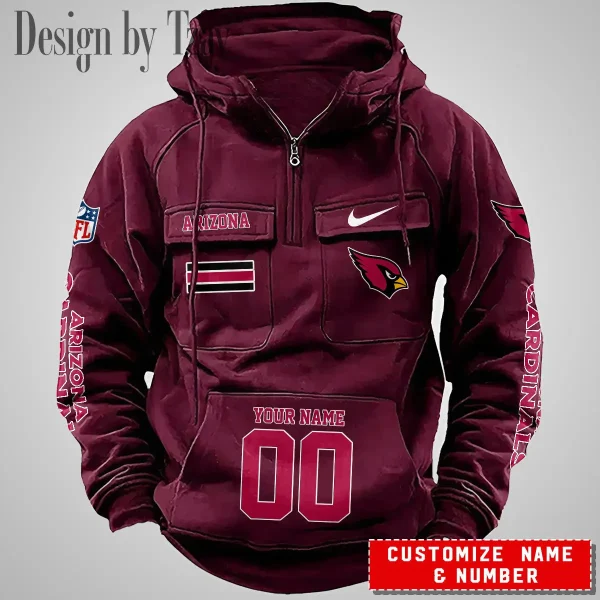 Arizona Cardinals Vintage Men Hoodie AZVMHD380