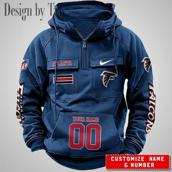 Atlanta Falcons Vintage Men Hoodie AZVMHD381 - Image 2