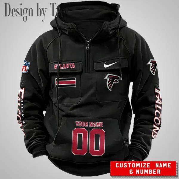 Atlanta Falcons Vintage Men Hoodie AZVMHD381 - Image 5