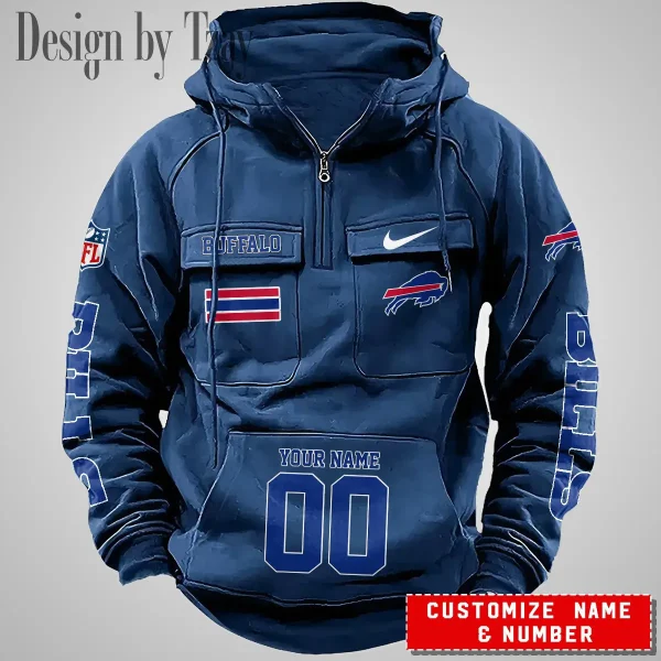 Buffalo Bills Vintage Men Hoodie AZVMHD383