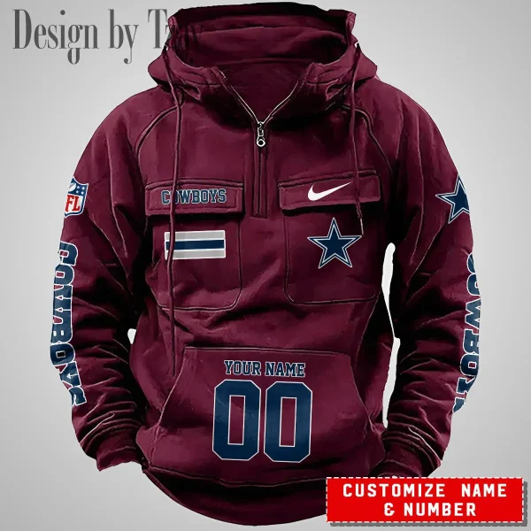 Dallas Cowboys Vintage Men Hoodie AZVMHD388 - Image 3