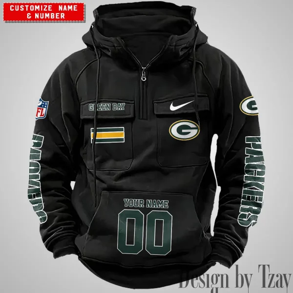 Green Bay Packers Vintage Men Hoodie AZVMHD391