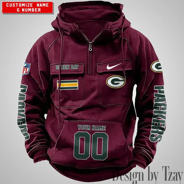 Green Bay Packers Vintage Men Hoodie AZVMHD391 - Image 3