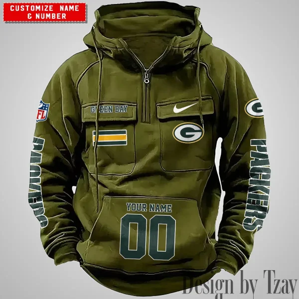 Green Bay Packers Vintage Men Hoodie AZVMHD391 - Image 4