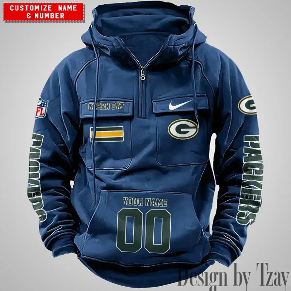 Green Bay Packers Vintage Men Hoodie AZVMHD391 - Image 5