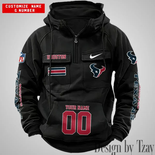 Houston Texans Vintage Men Hoodie AZVMHD392 - Image 2