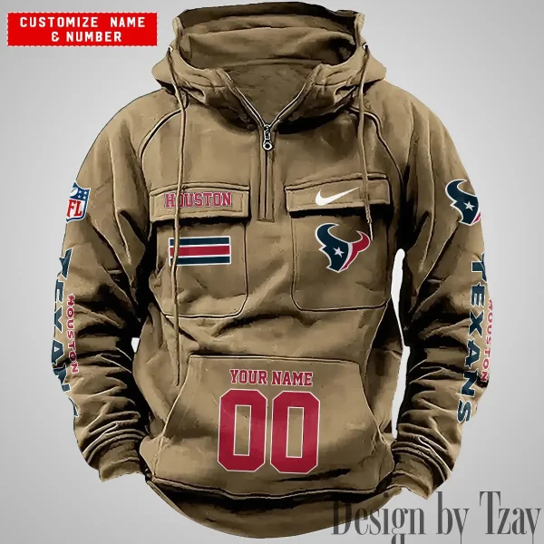 Houston Texans Vintage Men Hoodie AZVMHD392 - Image 3