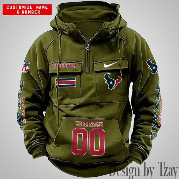 Houston Texans Vintage Men Hoodie AZVMHD392 - Image 4