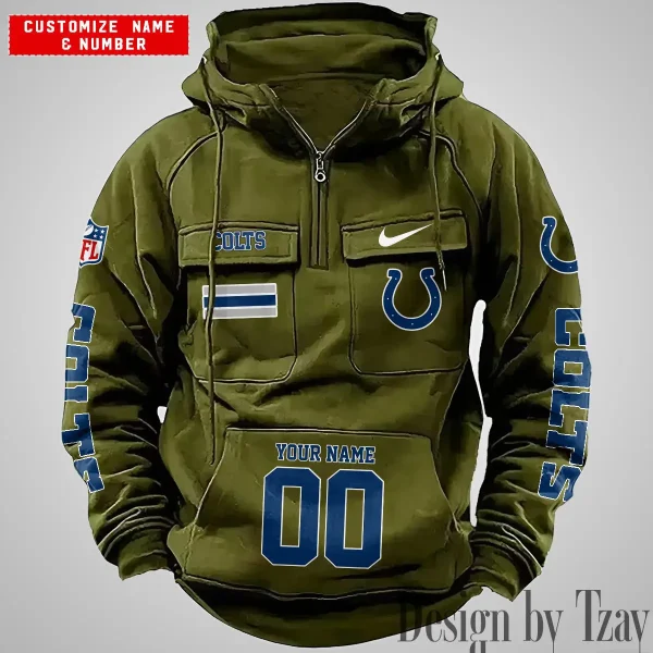 Indianapolis Colts Vintage Men Hoodie AZVMHD393 - Image 2