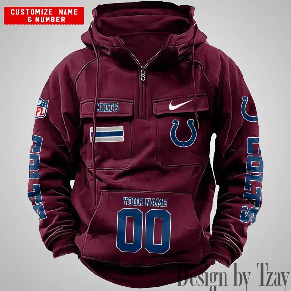 Indianapolis Colts Vintage Men Hoodie AZVMHD393 - Image 3