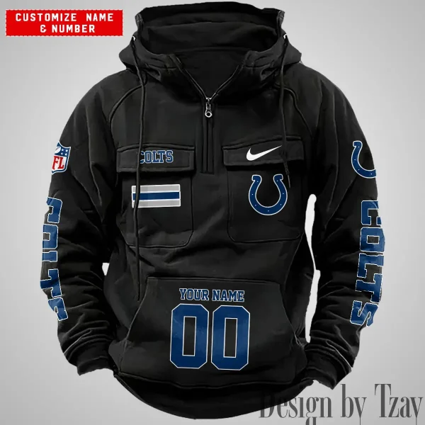 Indianapolis Colts Vintage Men Hoodie AZVMHD393 - Image 5