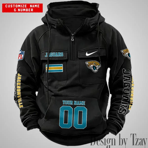 Jacksonville Jaguars Vintage Men Hoodie AZVMHD394 - Image 2