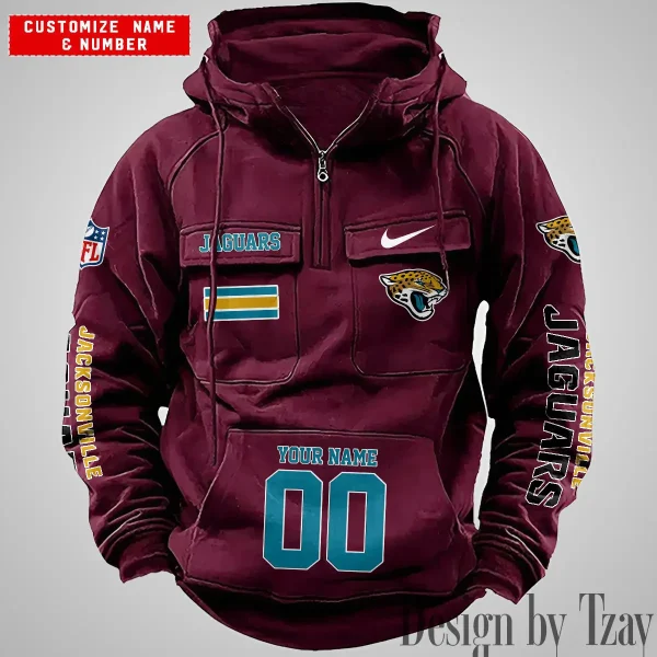 Jacksonville Jaguars Vintage Men Hoodie AZVMHD394 - Image 3