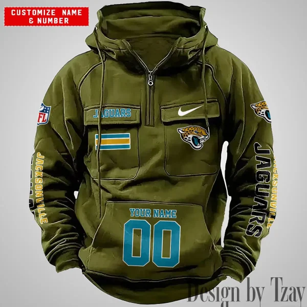 Jacksonville Jaguars Vintage Men Hoodie AZVMHD394 - Image 4