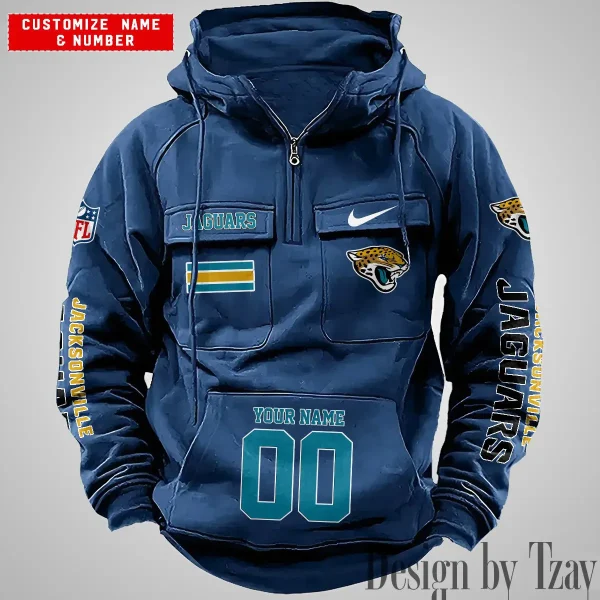 Jacksonville Jaguars Vintage Men Hoodie AZVMHD394 - Image 5