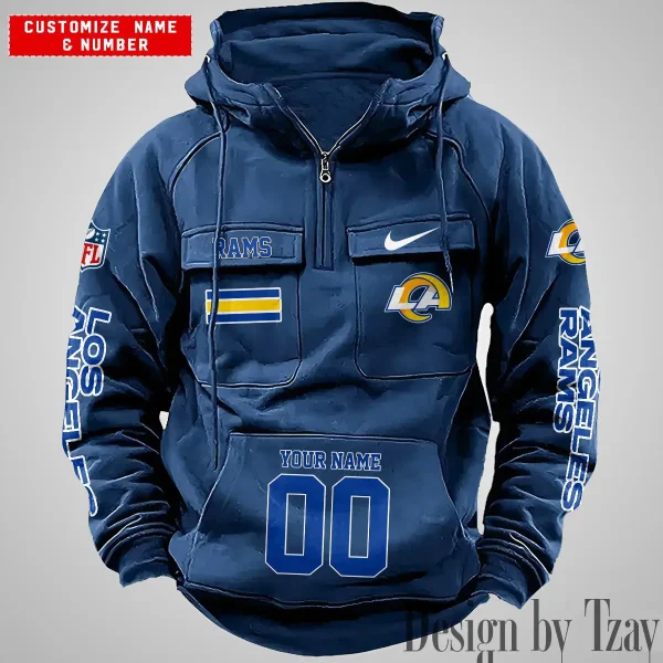 Los Angeles Rams Vintage Men Hoodie AZVMHD398 - Image 4