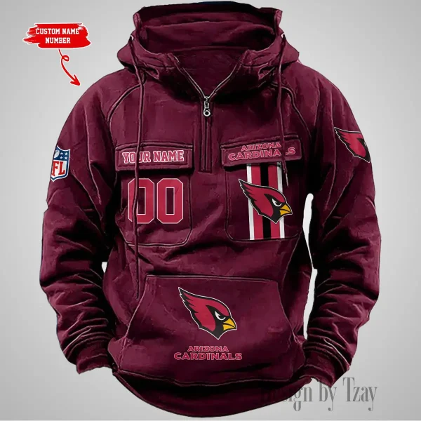 Arizona Cardinals Vintage Men Hoodie AZVMHD412