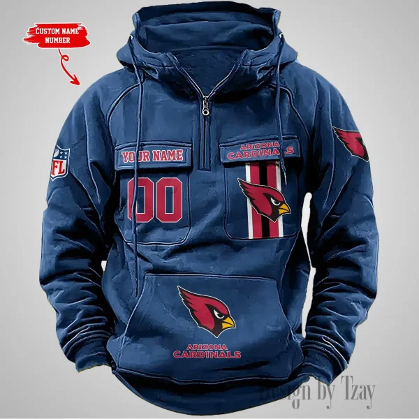 Arizona Cardinals Vintage Men Hoodie AZVMHD412 - Image 3