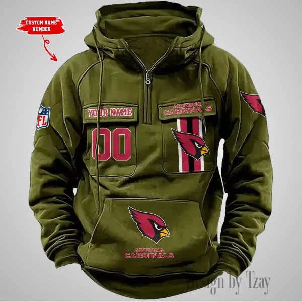 Arizona Cardinals Vintage Men Hoodie AZVMHD412 - Image 4