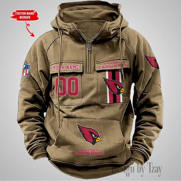 Arizona Cardinals Vintage Men Hoodie AZVMHD412 - Image 5