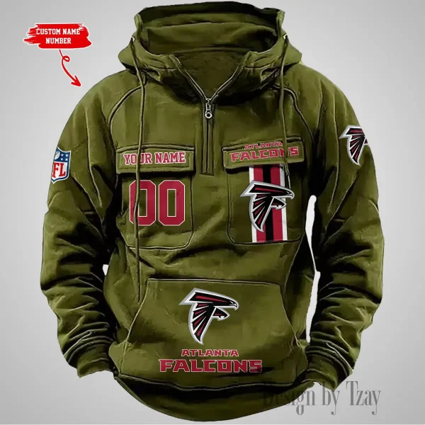 Atlanta Falcons Vintage Men Hoodie AZVMHD413 - Image 3