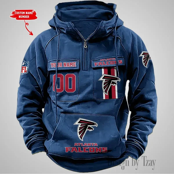 Atlanta Falcons Vintage Men Hoodie AZVMHD413 - Image 4