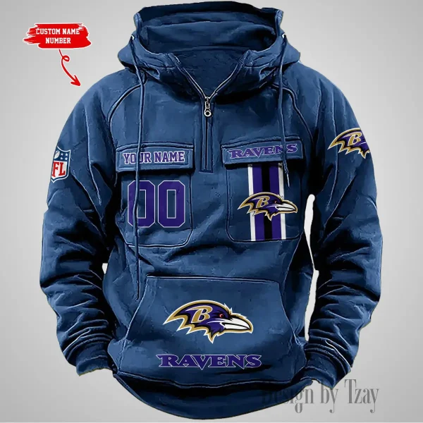 Baltimore Ravens Vintage Men Hoodie AZVMHD414