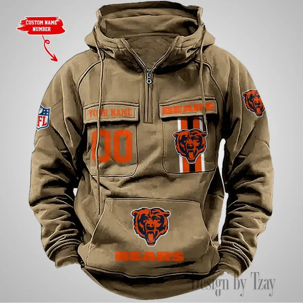 Chicago Bears Vintage Men Hoodie AZVMHD417