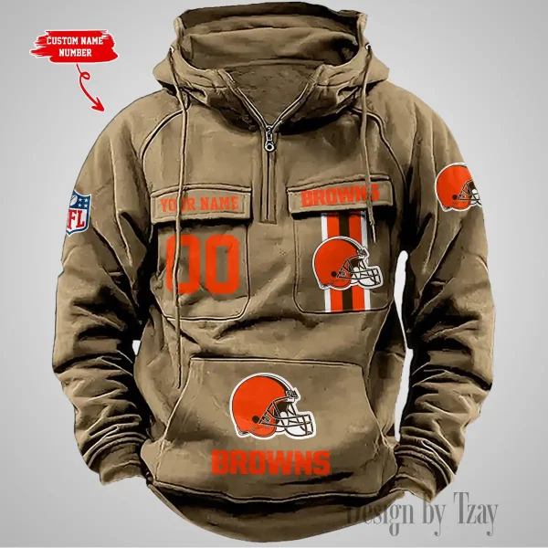 Cleveland Browns Vintage Men Hoodie AZVMHD419