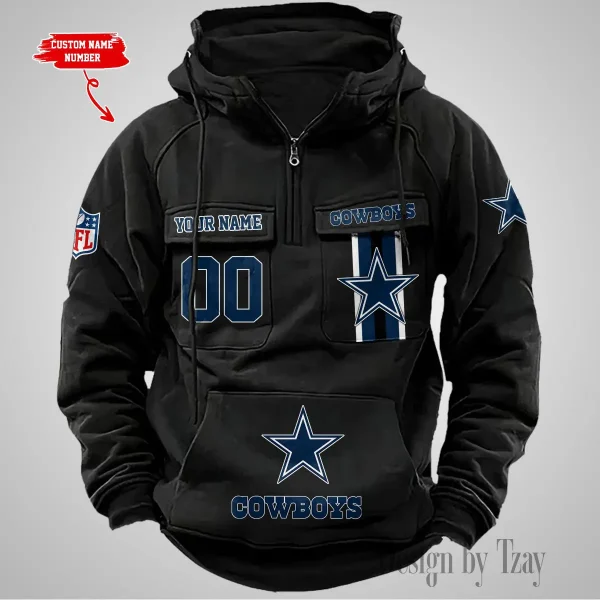 Dallas Cowboys Vintage Men Hoodie AZVMHD420 - Image 5