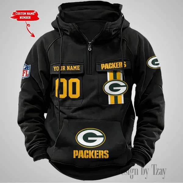 Green Bay Packers Vintage Men Hoodie AZVMHD423 - Image 2