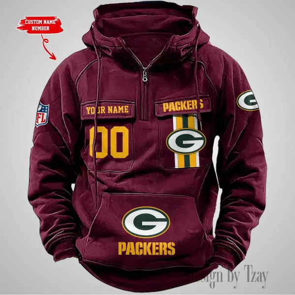 Green Bay Packers Vintage Men Hoodie AZVMHD423 - Image 5