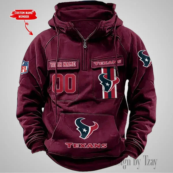 Houston Texans Vintage Men Hoodie AZVMHD424