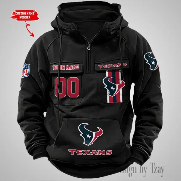 Houston Texans Vintage Men Hoodie AZVMHD424 - Image 2