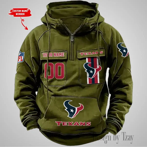 Houston Texans Vintage Men Hoodie AZVMHD424 - Image 4