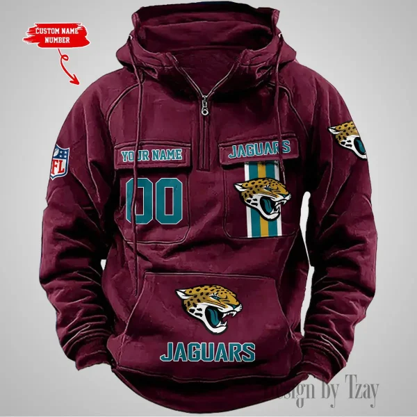 Jacksonville Jaguars Vintage Men Hoodie AZVMHD426 - Image 2