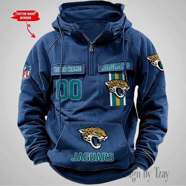 Jacksonville Jaguars Vintage Men Hoodie AZVMHD426 - Image 3