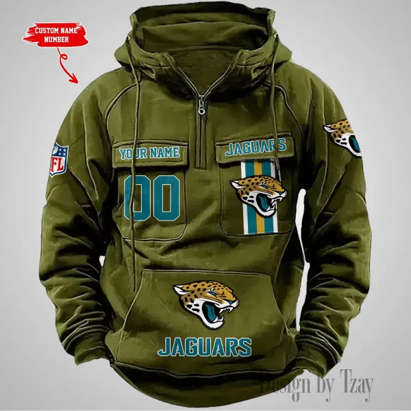 Jacksonville Jaguars Vintage Men Hoodie AZVMHD426 - Image 4