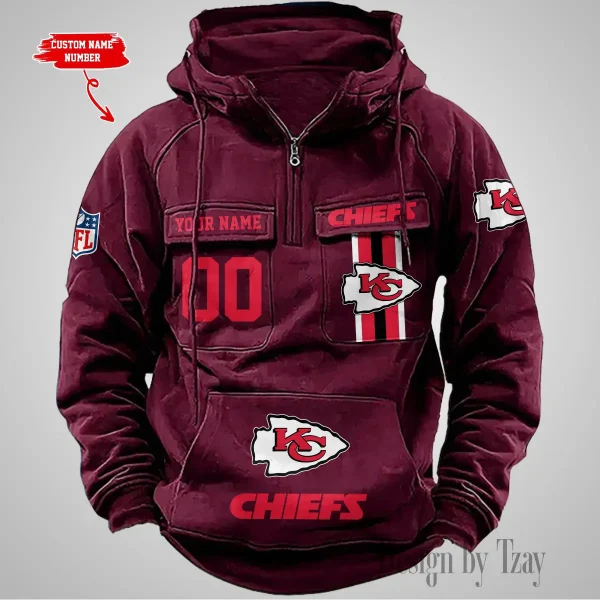 Kansas City Chiefs Vintage Men Hoodie AZVMHD427