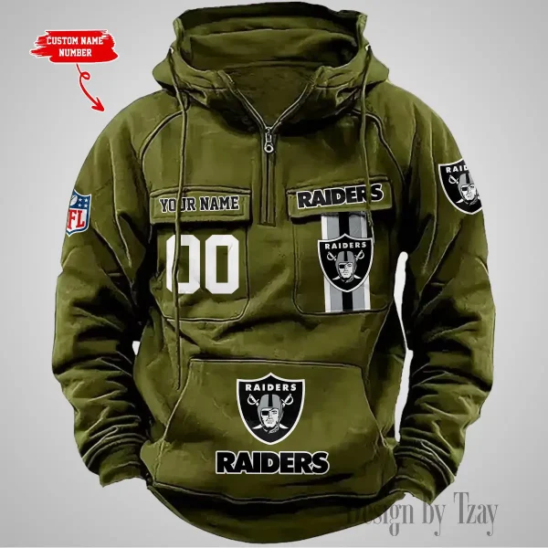 Las Vegas Raiders Vintage Men Hoodie AZVMHD428 - Image 4