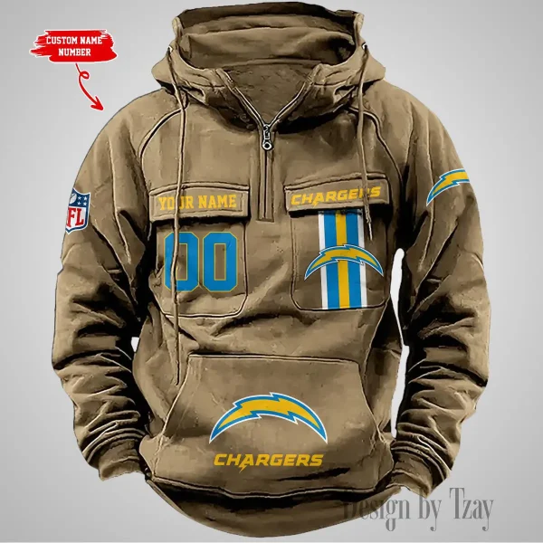 Los Angeles Chargers Vintage Men Hoodie AZVMHD429