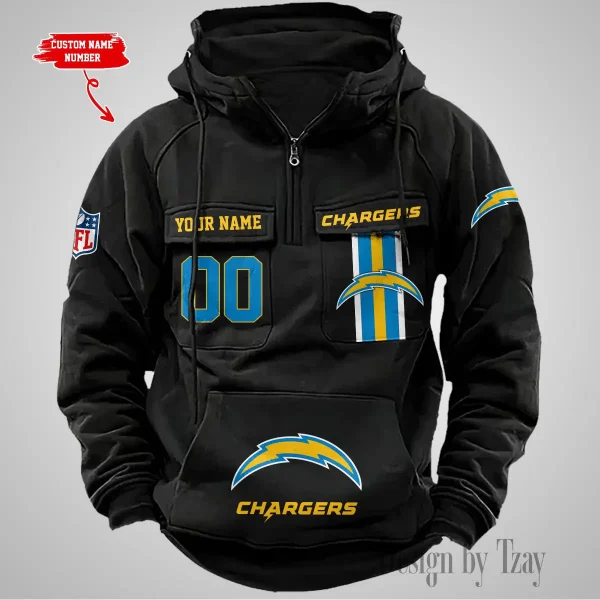 Los Angeles Chargers Vintage Men Hoodie AZVMHD429 - Image 2