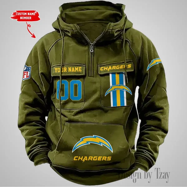 Los Angeles Chargers Vintage Men Hoodie AZVMHD429 - Image 3