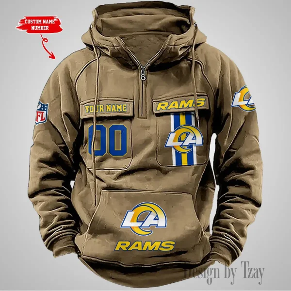 Los Angeles Rams Vintage Men Hoodie AZVMHD430