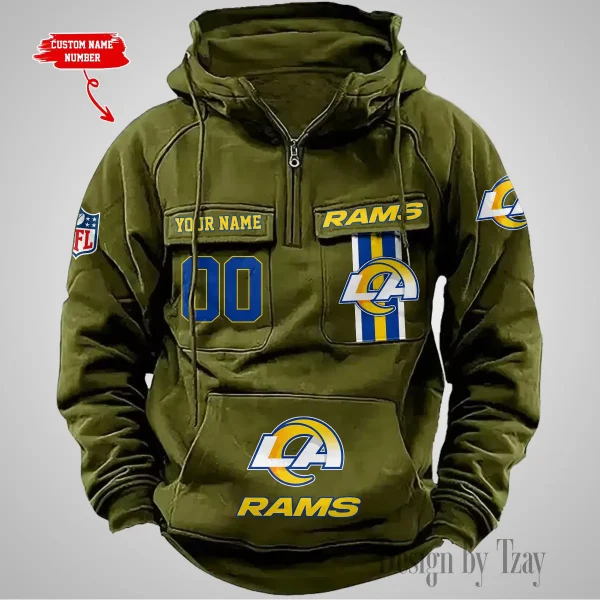 Los Angeles Rams Vintage Men Hoodie AZVMHD430 - Image 2