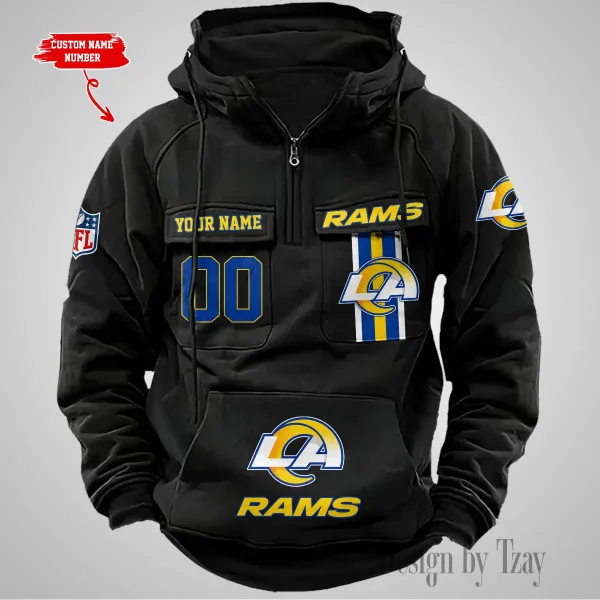 Los Angeles Rams Vintage Men Hoodie AZVMHD430 - Image 5