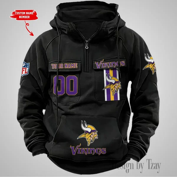 Minnesota Vikings Vintage Men Hoodie AZVMHD432