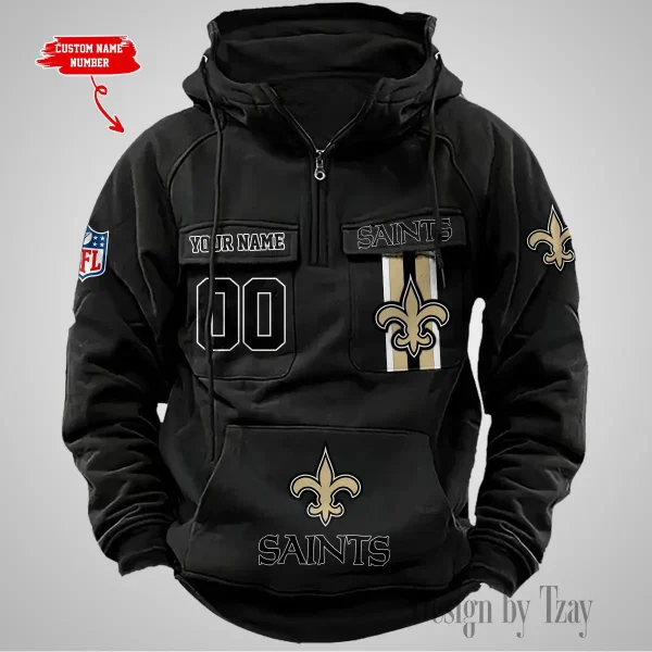 New Orleans Saints Vintage Men Hoodie AZVMHD434 - Image 5